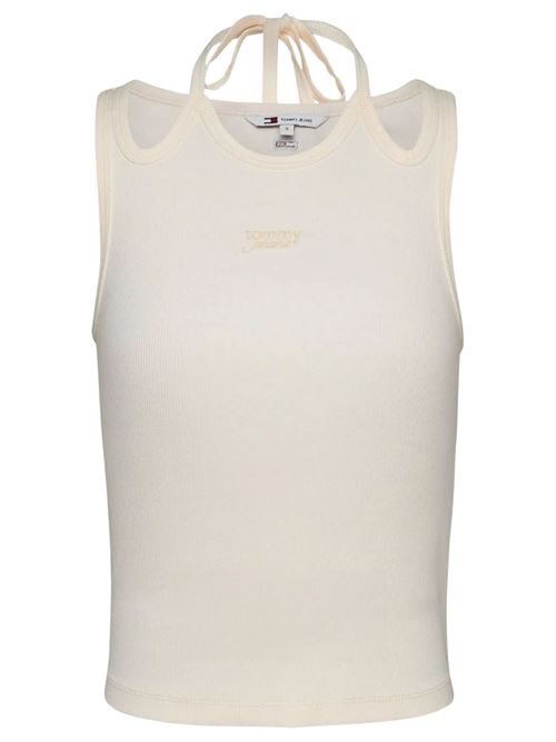 Top bianco in cotone Tommy Jeans | DW0DW20325YBH